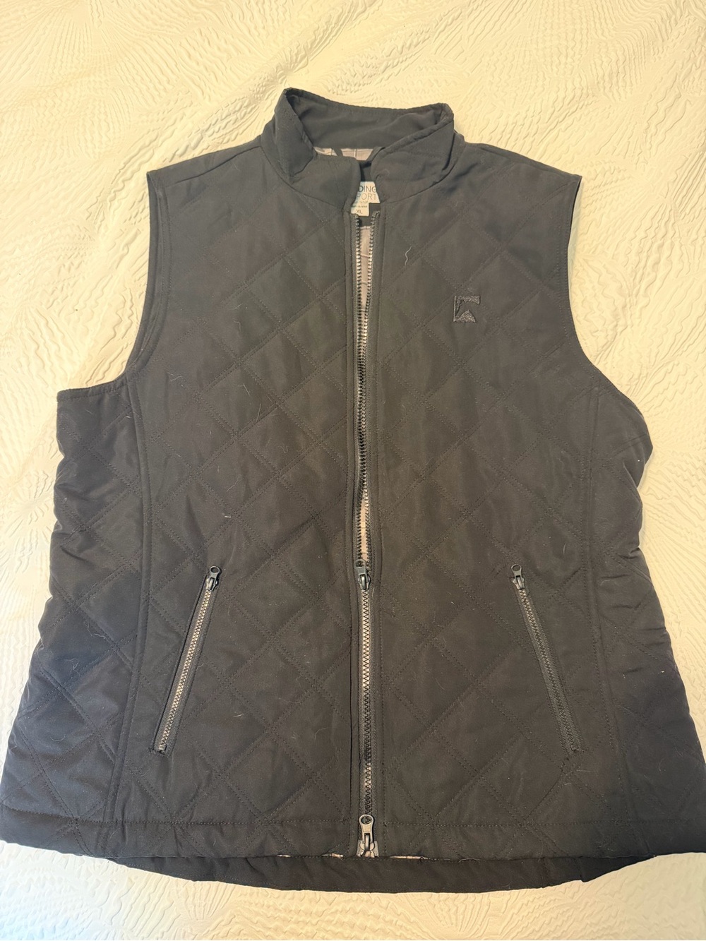 Women's Black Quilted Sleeveless Vest - Riding Sport
